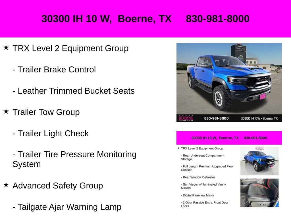 Used 2023 RAM 1500 TRX w/ TRX Level 2 Equipment Group AWD/4WD image 44