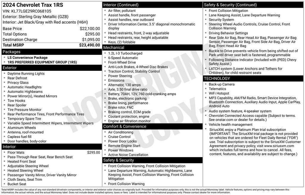 Used 2024 Chevrolet Trax RS image 40