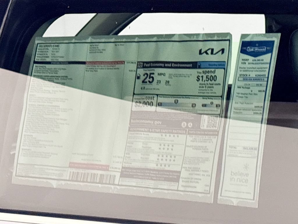New 2026 Kia Sorento S AWD/4WD image 23