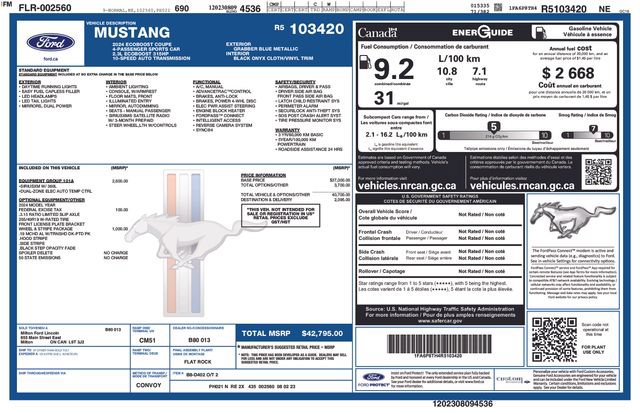 Used 2024 Ford Mustang Coupe RWD image 5