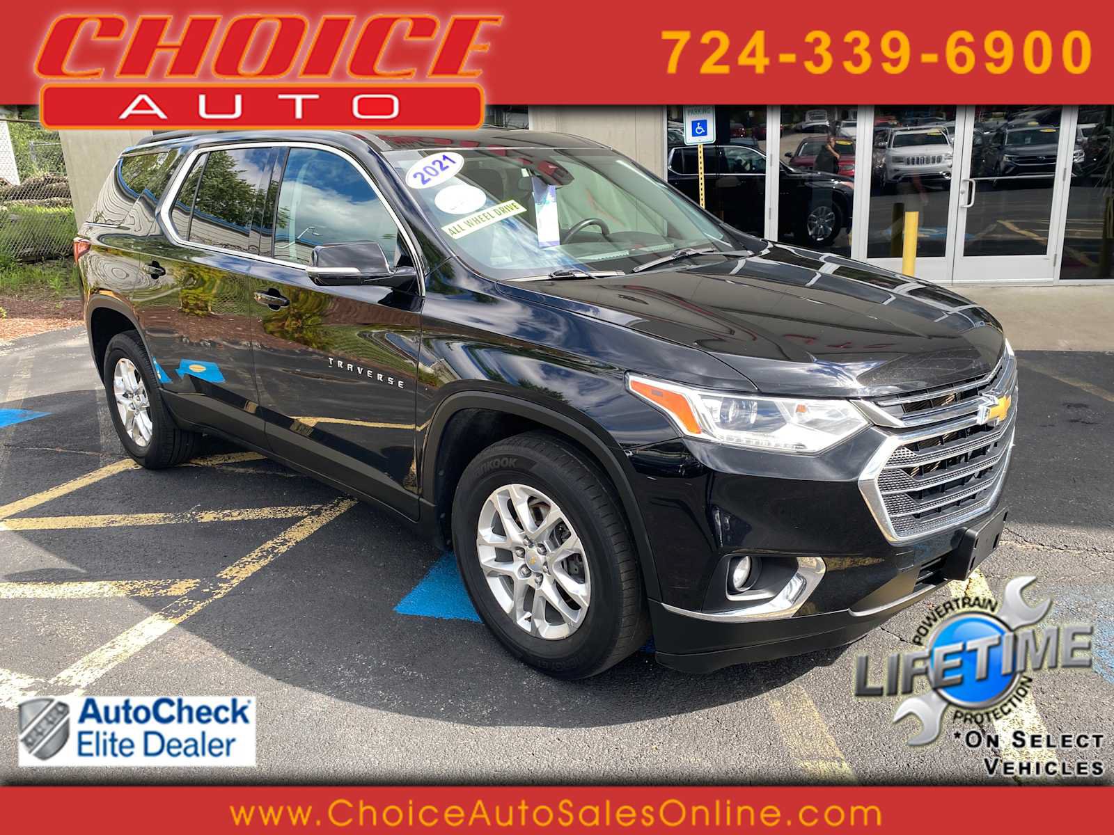 Used 2021 Chevrolet Traverse LT