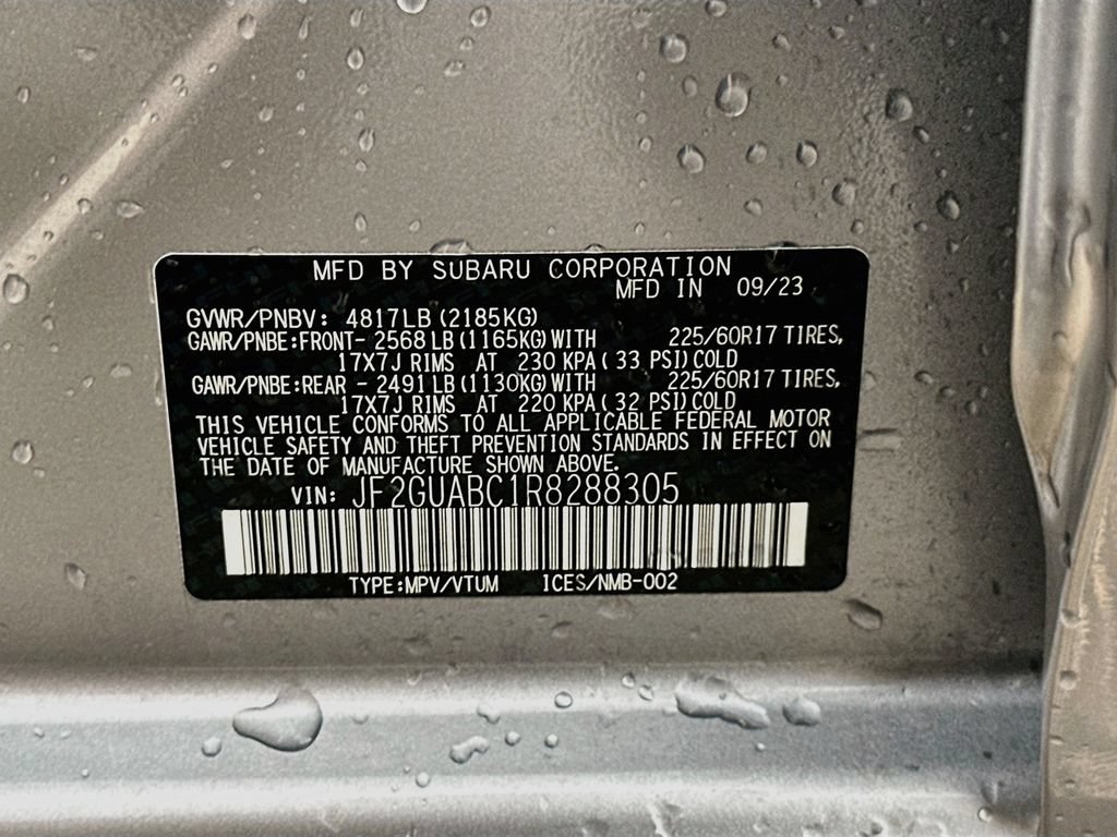 Certified 2024 Subaru Crosstrek 2.0i AWD/4WD image 25