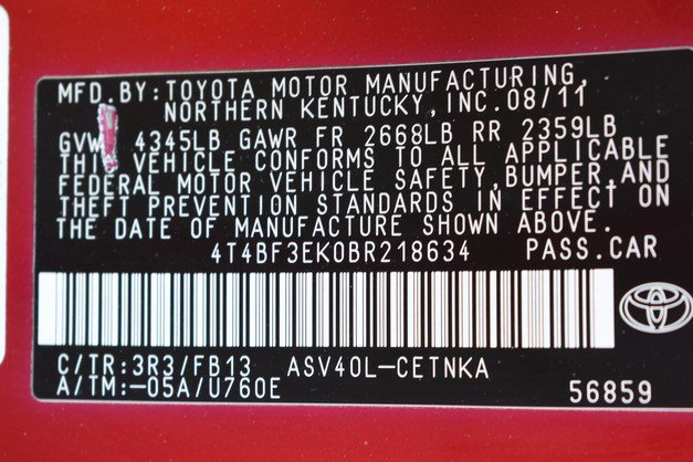Used 2011 Toyota Camry LE w/ LE Extra-Value Pkg FWD image 33