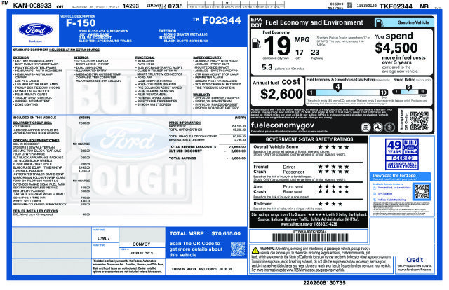 New 2026 Ford F150 XLT w/ Equipment Group 302A MID AWD/4WD image 4