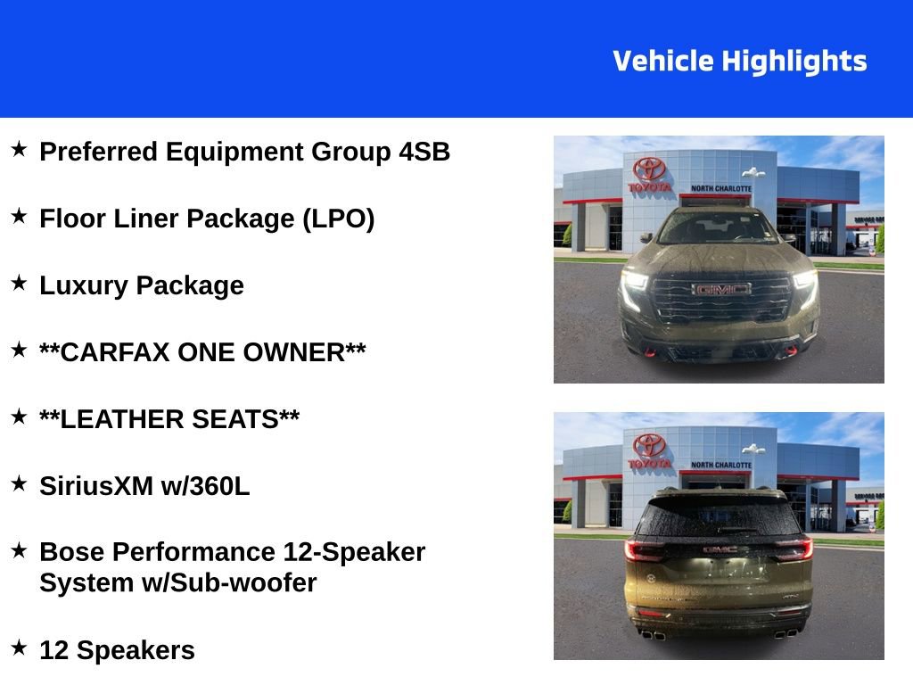 Used 2024 GMC Acadia AT4 w/ Luxury Package image 4