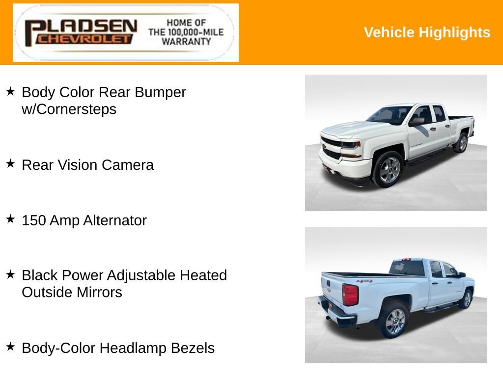 Used 2017 Chevrolet Silverado 1500 Custom w/ Custom Convenience Package AWD/4WD image 20
