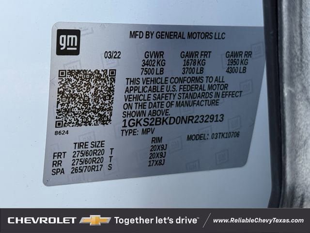 Used 2022 GMC Yukon SLT w/ SLT Premium Package image 43