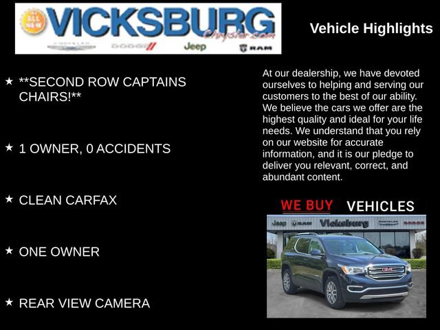 Used 2017 GMC Acadia SLE w/ LPO, Floor Liner Package FWD image 13