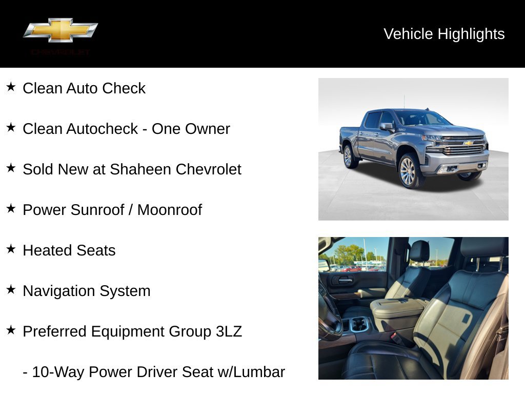 Used 2019 Chevrolet Silverado 1500 High Country w/ Technology Package AWD/4WD image 18