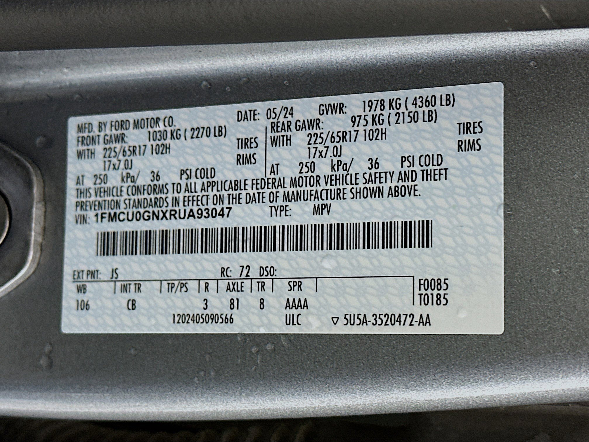 Used 2024 Ford Escape Active image 12