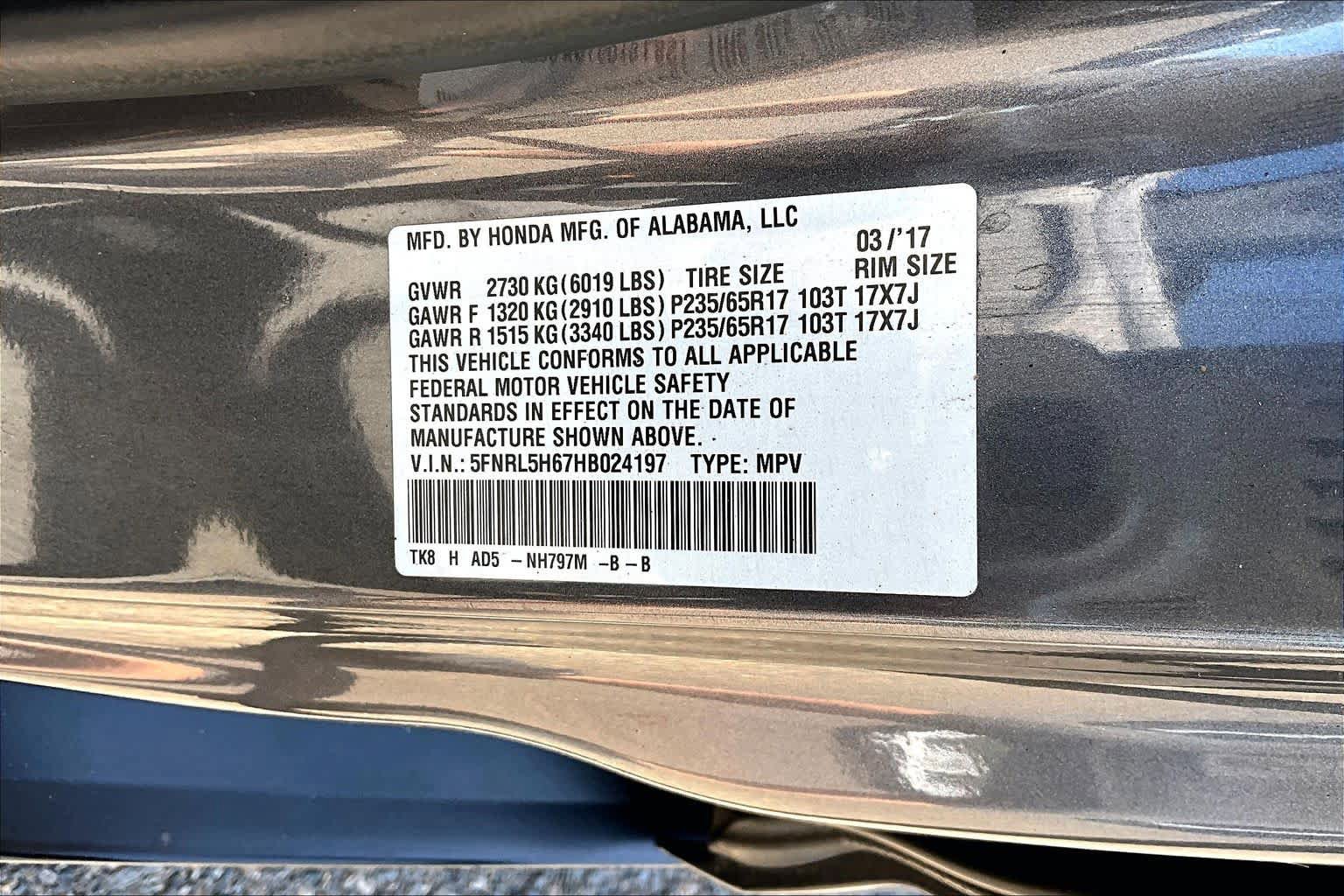 Used 2017 Honda Odyssey EX-L image 36