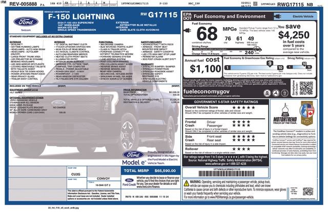 Used 2024 Ford F150 Lightning XLT AWD/4WD image 10