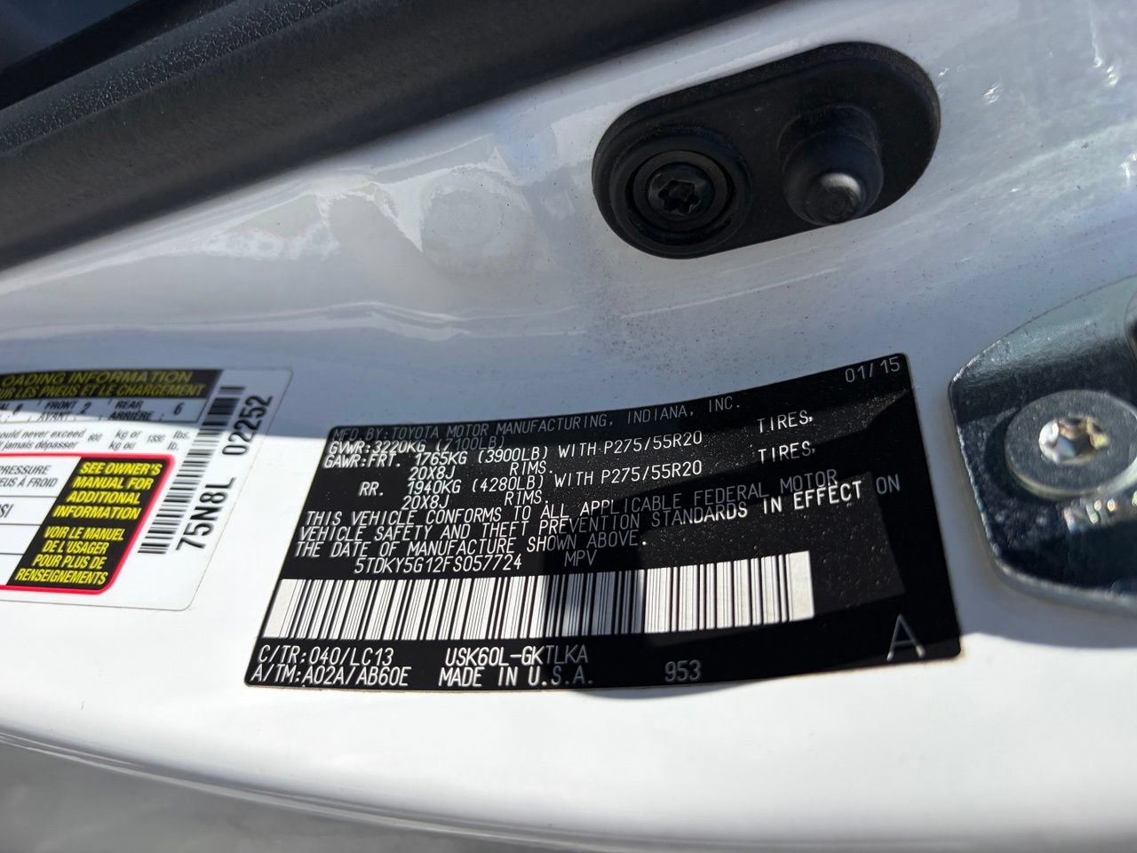 Used 2015 Toyota Sequoia Limited RWD image 14