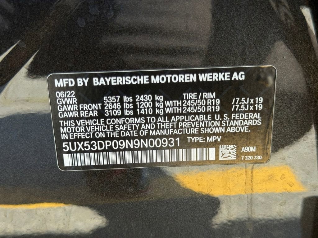 Used 2022 BMW X3 xDrive30i w/ Convenience Package AWD/4WD image 28