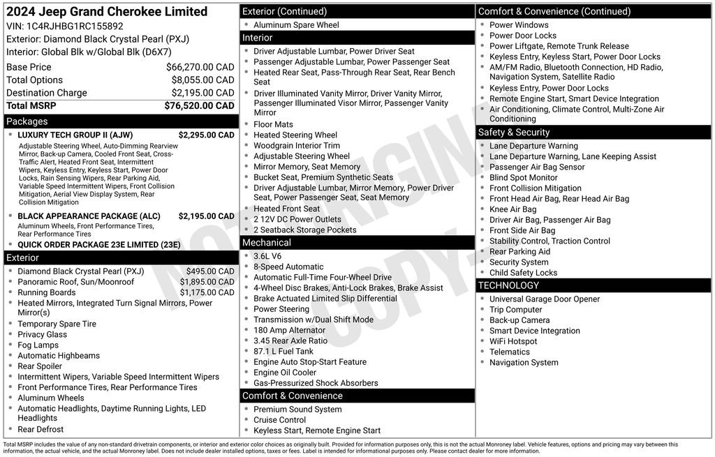 Used 2024 Jeep Grand Cherokee Limited w/ Luxury Tech Group II image 35