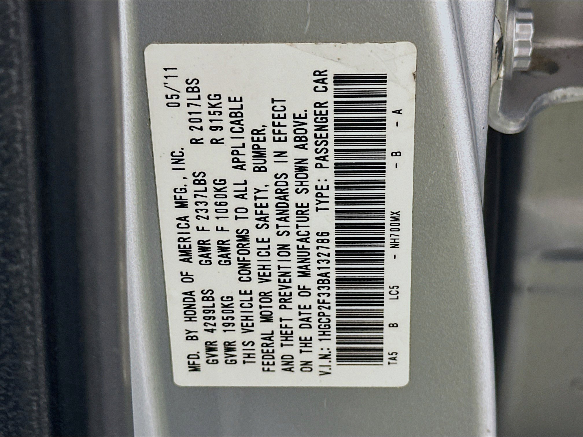 Used 2011 Honda Accord LX image 12