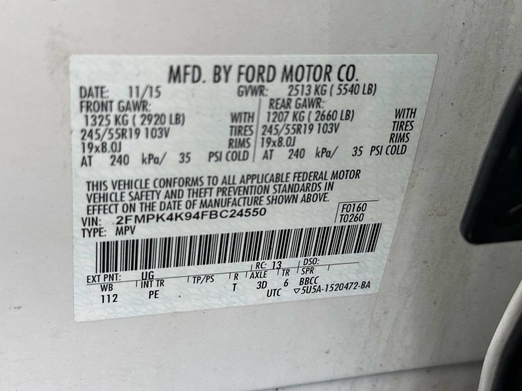 Used 2015 Ford Edge Titanium w/ Equipment Group 302A AWD/4WD image 18