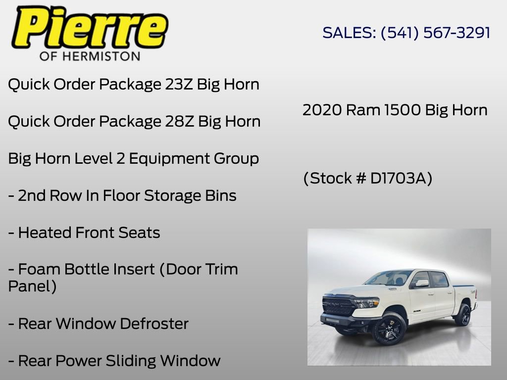 Used 2020 RAM 1500 Big Horn AWD/4WD image 6
