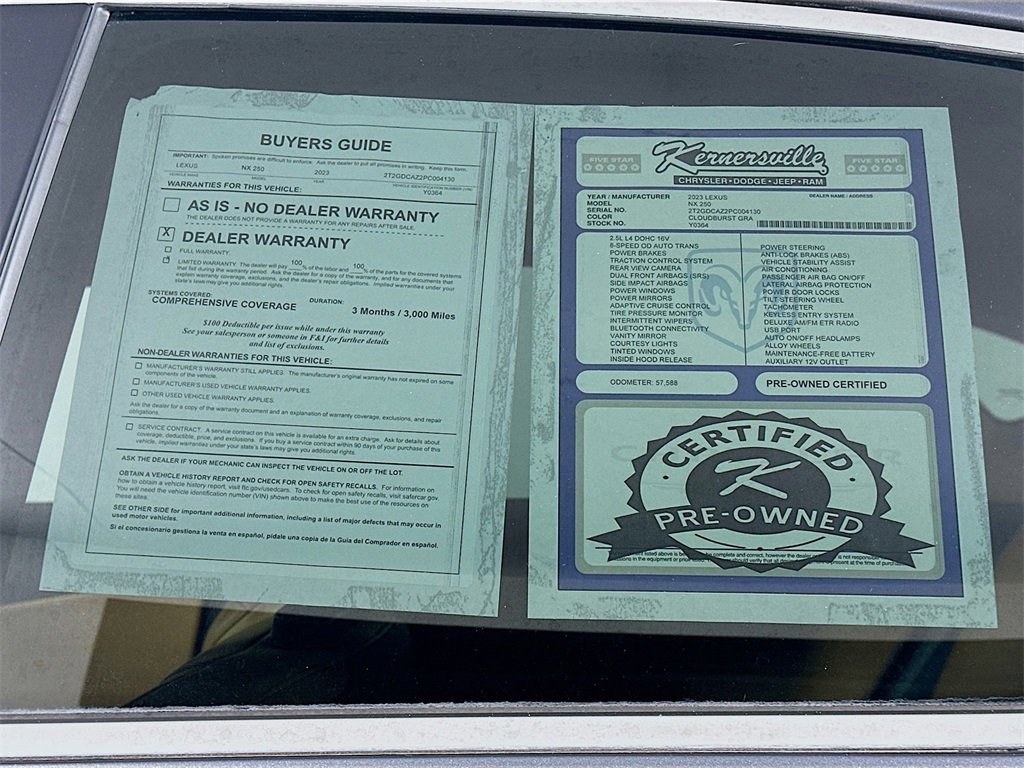Used 2023 Lexus NX 250 FWD image 37