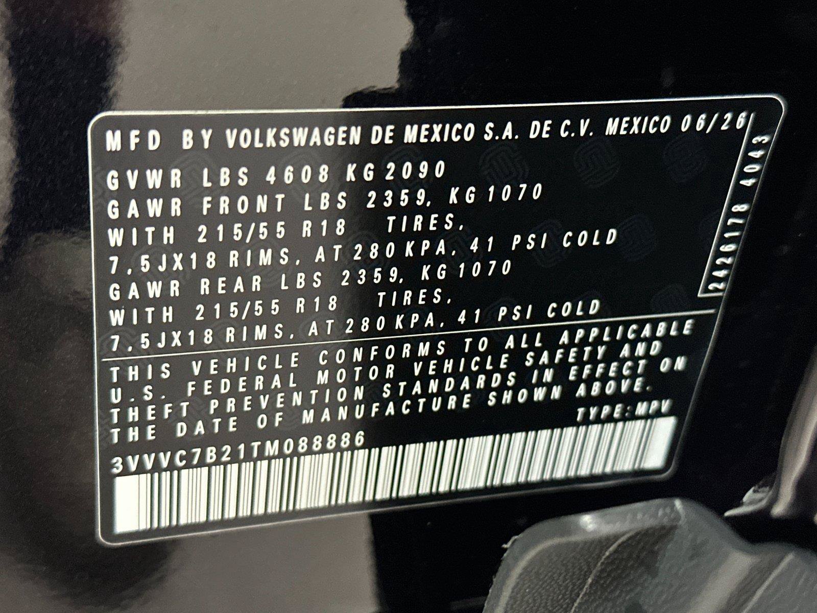 New 2026 Volkswagen Taos SE AWD/4WD image 26