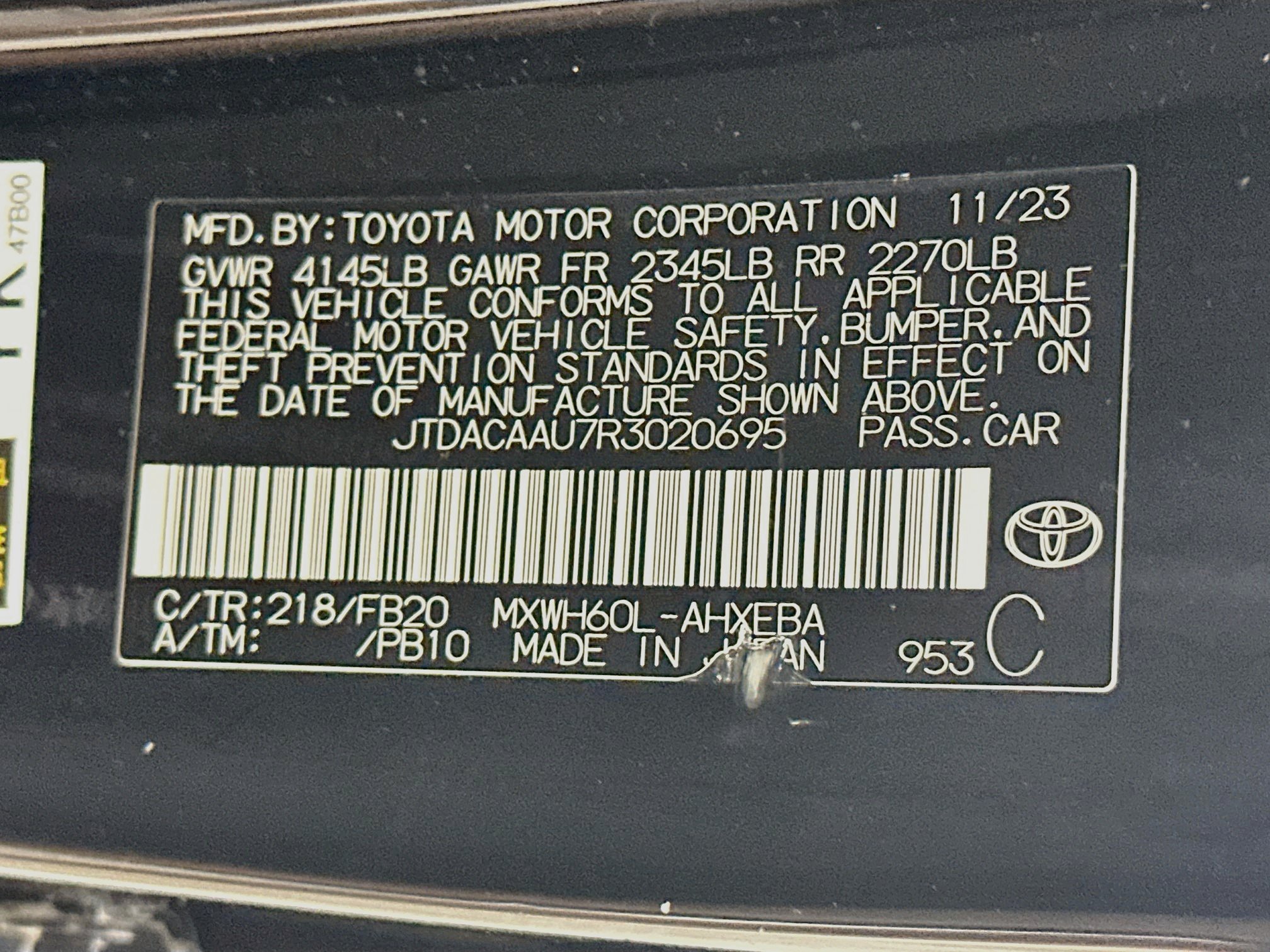 Used 2024 Toyota Prius LE FWD image 12