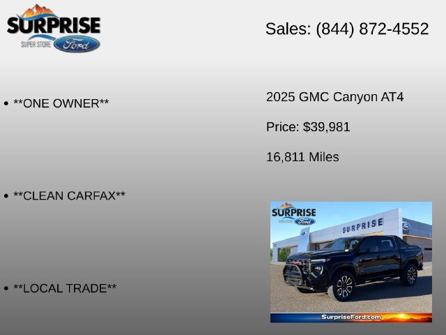 Used 2025 GMC Canyon AT4 w/ Nightfall Edition AWD/4WD image 6