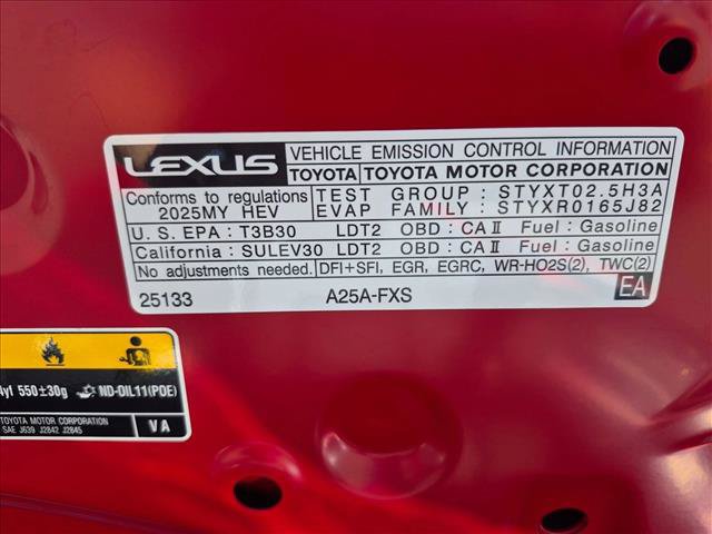 Certified 2025 Lexus NX 350h AWD w/ Cold Area Package image 23