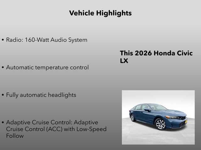 New 2026 Honda Civic LX image 5