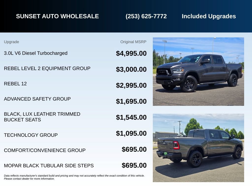 Used 2021 RAM 1500 Rebel w/ Rebel Level 2 Equipment Group AWD/4WD image 22