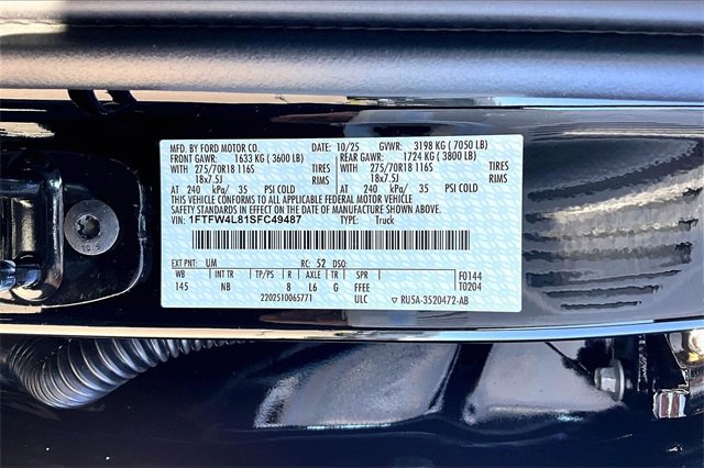 New 2025 Ford F150 Tremor w/ Equipment Group 402A High image 12