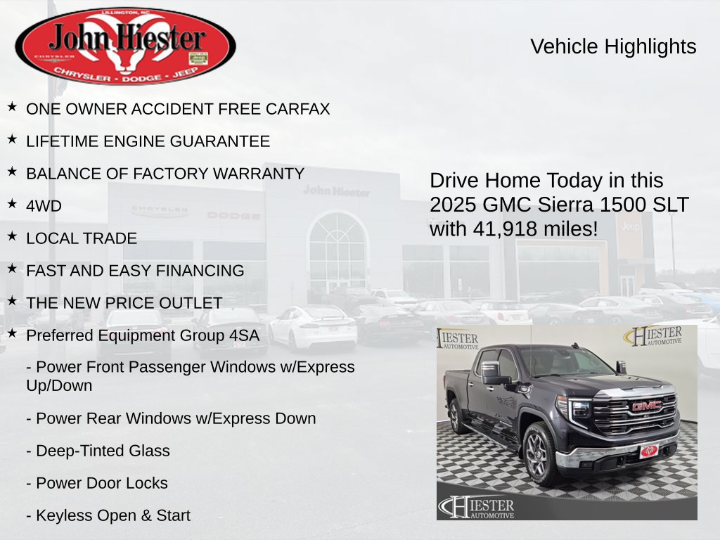 Used 2025 GMC Sierra 1500 SLT w/ SLT Premium Plus Package AWD/4WD image 5