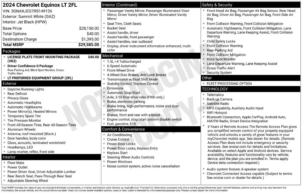 Used 2024 Chevrolet Equinox LT FWD image 8