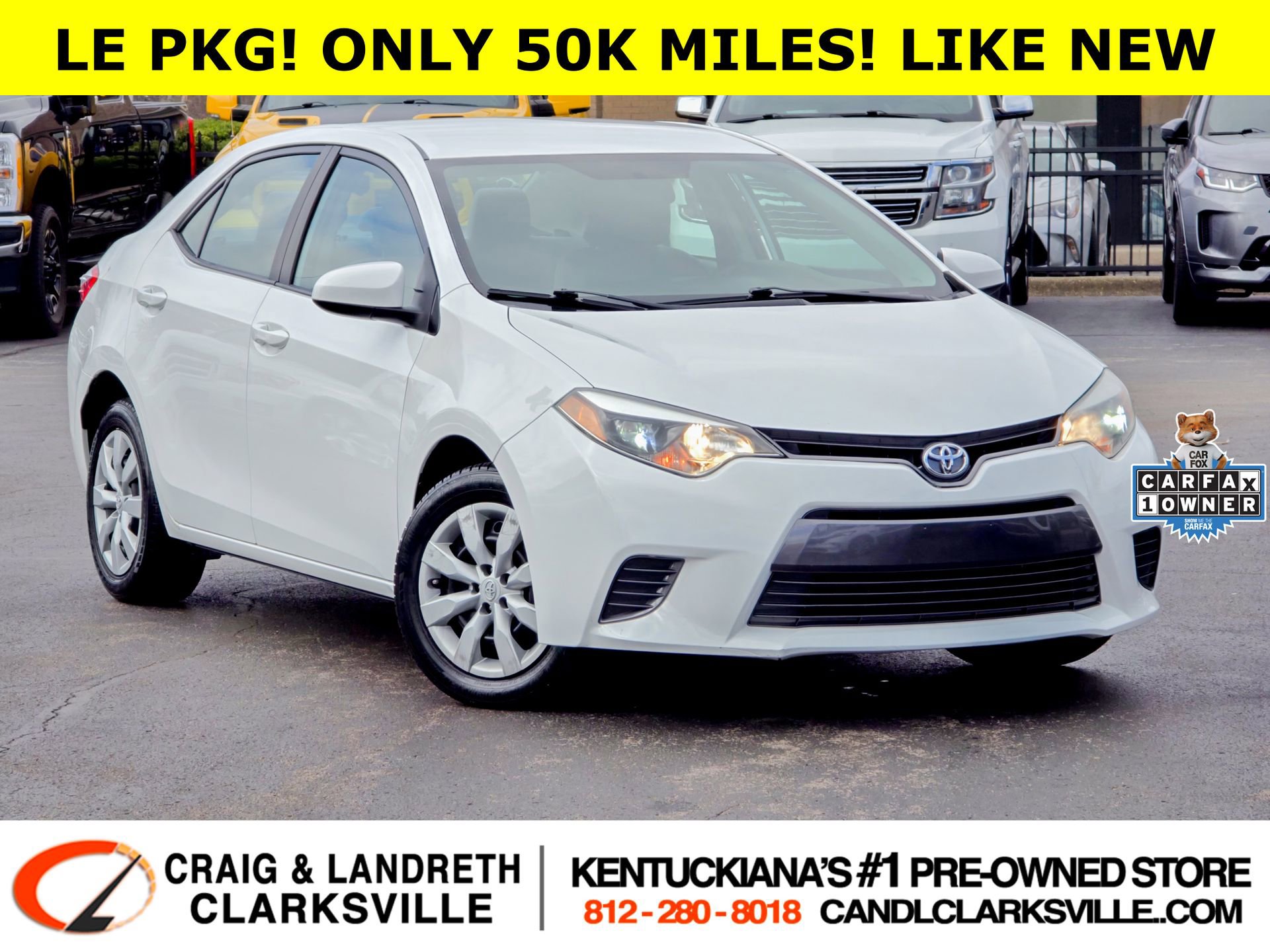 Used 2016 Toyota Corolla LE