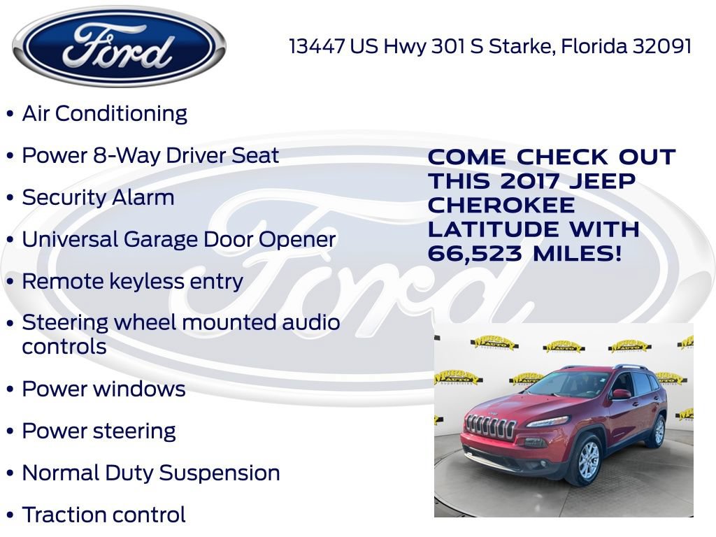 Used 2017 Jeep Cherokee Latitude w/ Comfort/Convenience Group FWD image 32