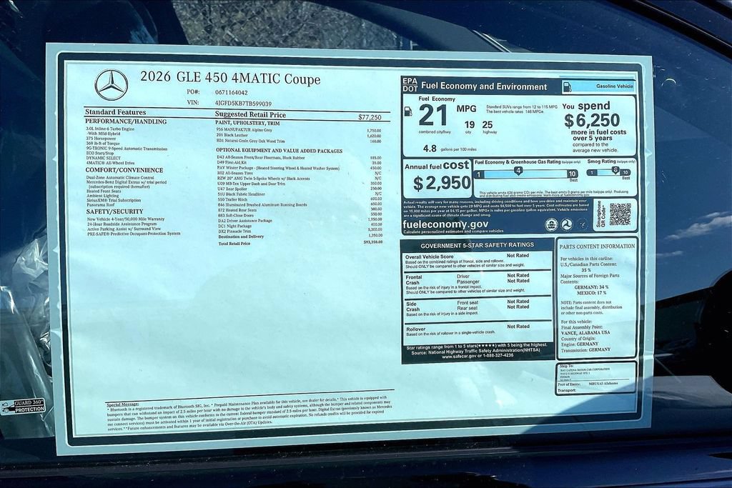 New 2026 Mercedes-Benz GLE 450 4MATIC Coupe image 12