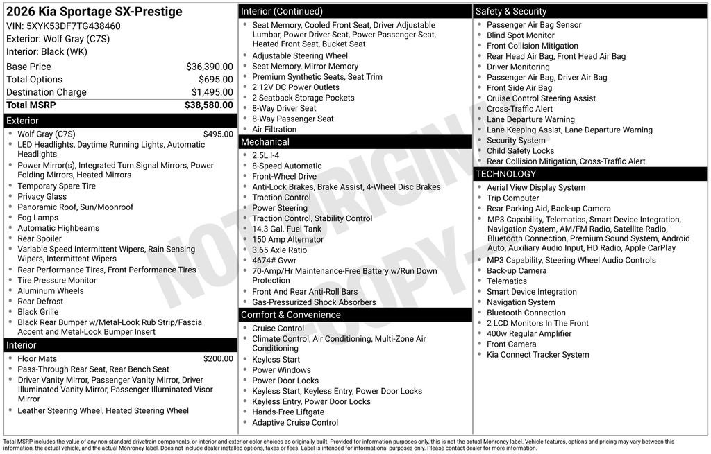 New 2026 Kia Sportage SX FWD image 6