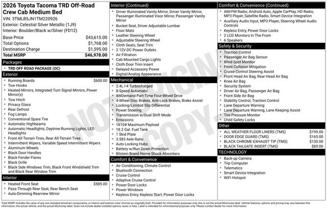 New 2026 Toyota Tacoma TRD Off-Road image 7