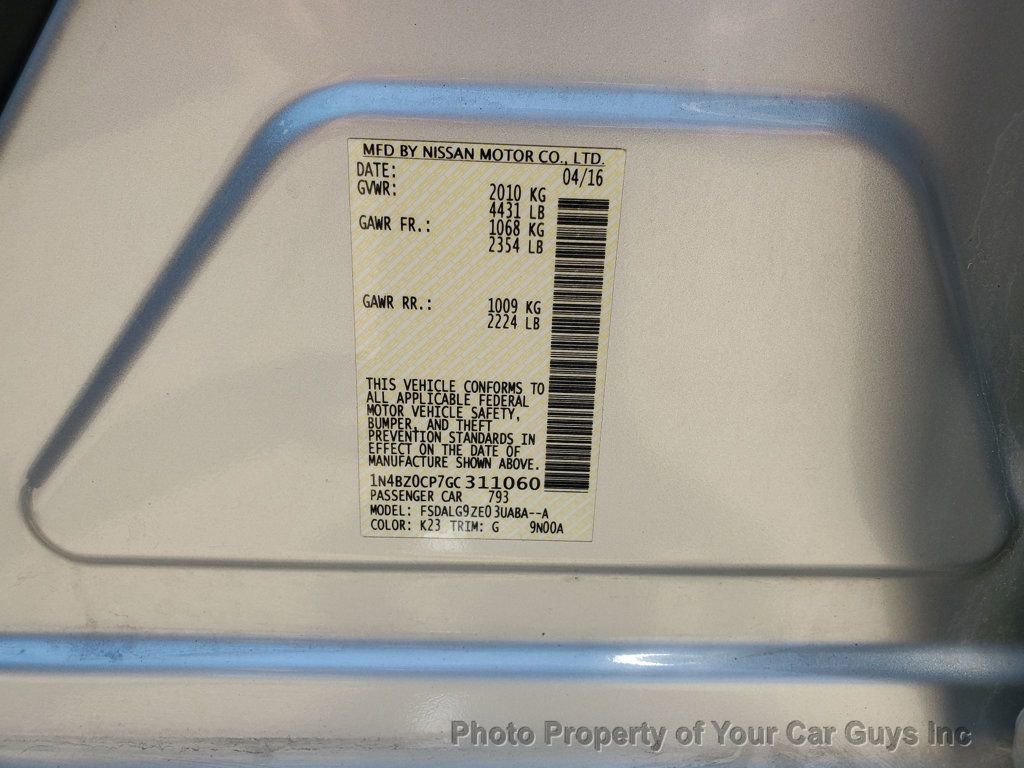 Used 2016 Nissan Leaf SL w/ Premium Package FWD image 28