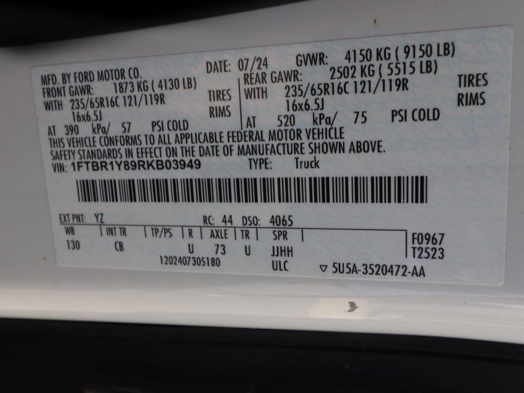 Used 2024 Ford Transit 250 Low Roof w/ Exterior Upgrade Package RWD image 24