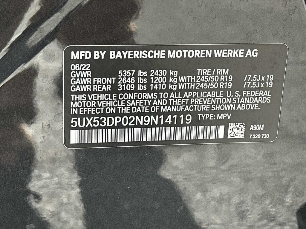 Used 2022 BMW X3 xDrive30i w/ M Sport Package 2 AWD/4WD image 31