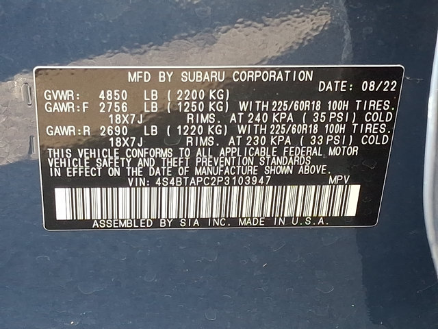 Certified 2023 Subaru Outback Touring AWD/4WD image 28