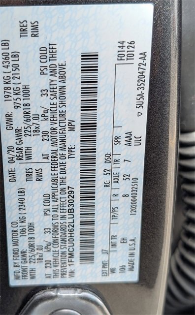 Used 2020 Ford Escape SEL image 25