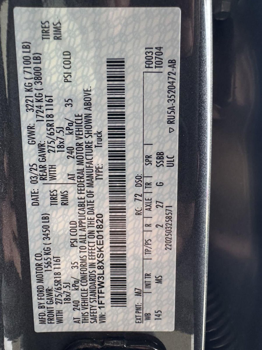 Used 2025 Ford F150 XLT w/ Equipment Group 301A Standard AWD/4WD image 30