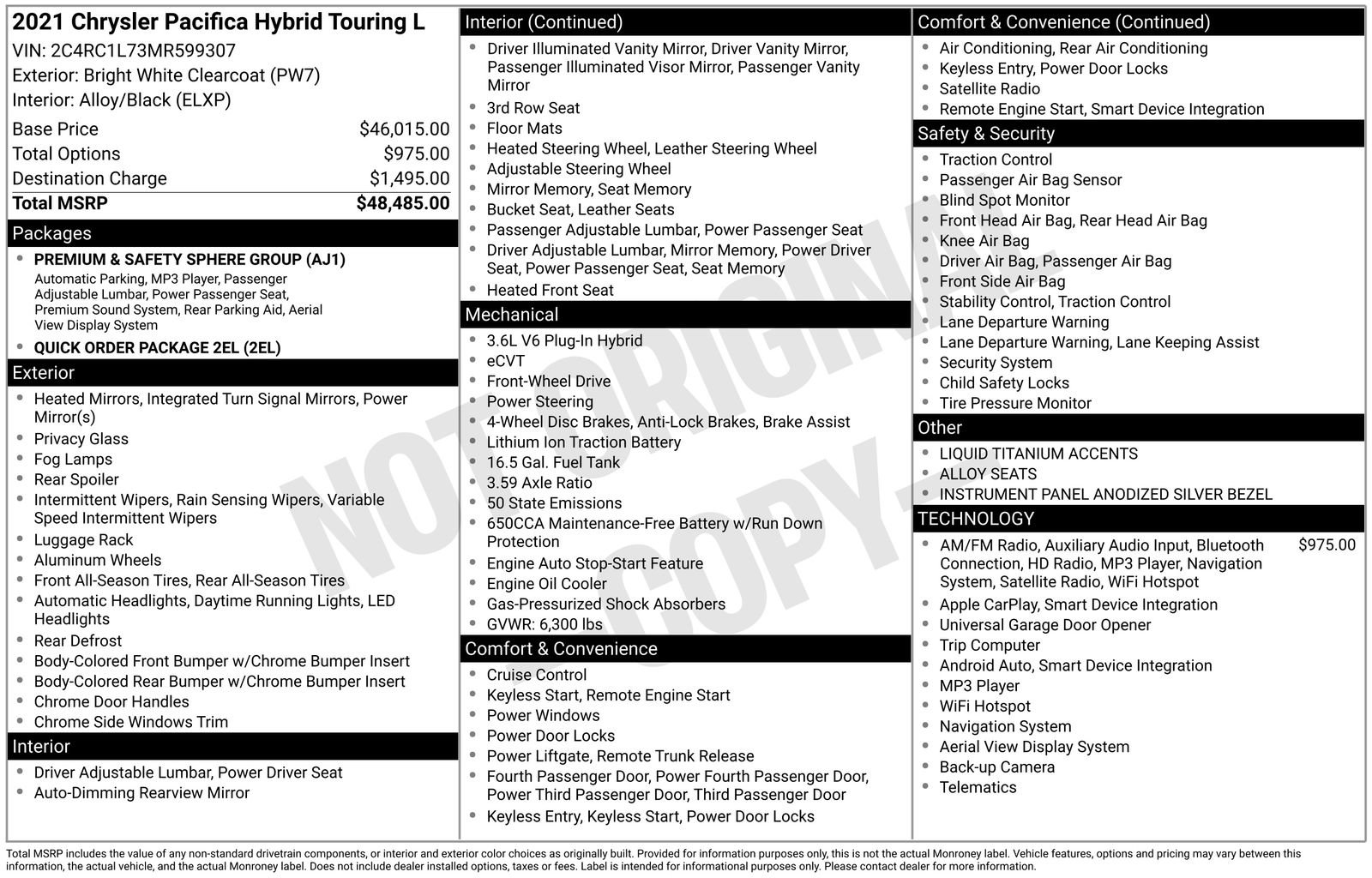 Used 2021 Chrysler Pacifica Touring-L image 6