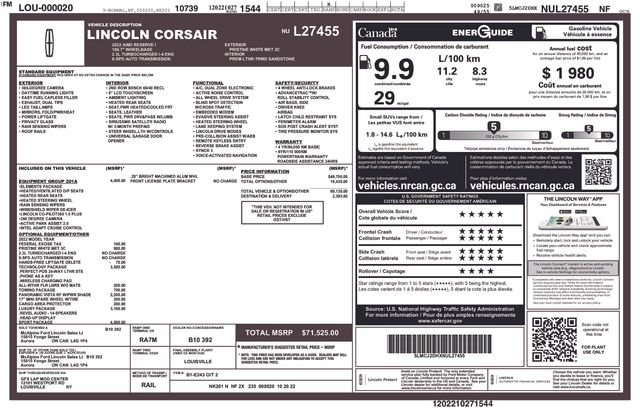 Used 2022 Lincoln Corsair Reserve w/ Equipment Group 201A AWD/4WD image 52