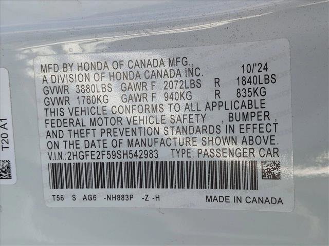 Used 2025 Honda Civic Sport image 23