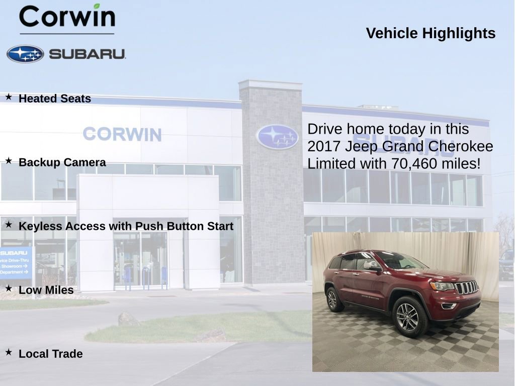 Used 2017 Jeep Grand Cherokee Limited w/ Trailer Tow Group IV AWD/4WD image 6