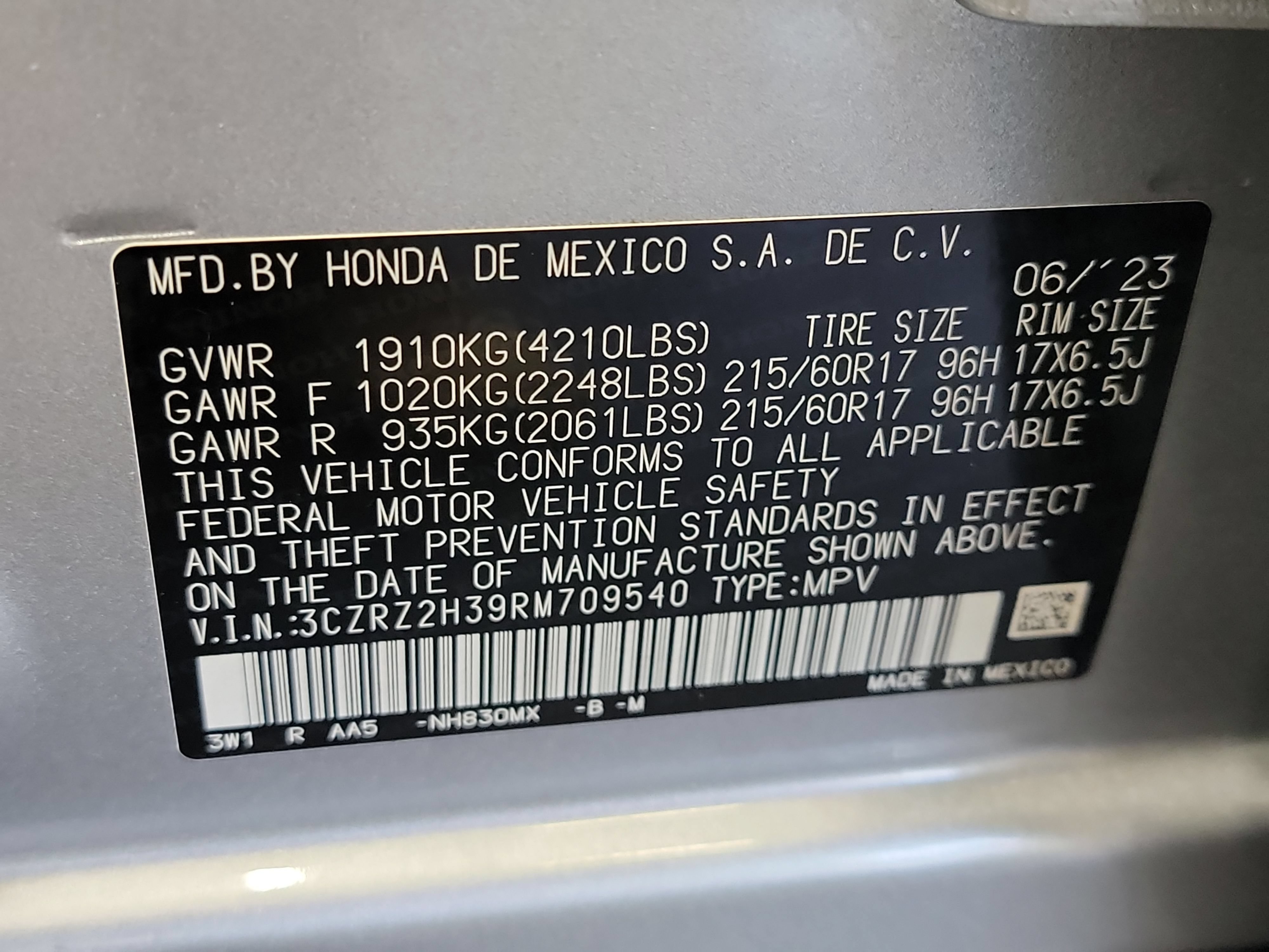 Used 2024 Honda HR-V LX image 32