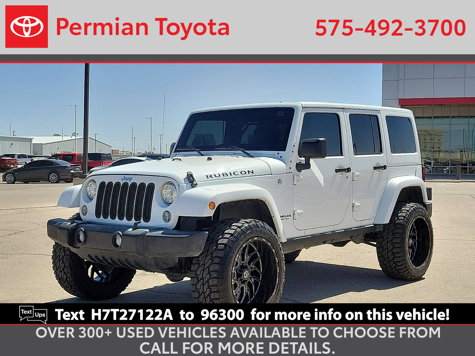 Used 2017 Jeep Wrangler Unlimited Rubicon w/ Connectivity Group AWD/4WD image 1