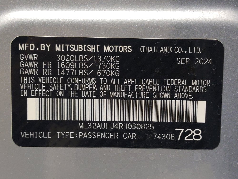 Used 2024 Mitsubishi Mirage ES FWD image 33